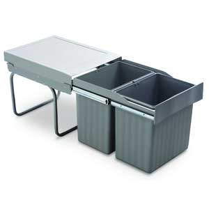 Slide Out Bin 2 x 16L